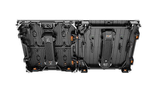 Rear view of FL2.9W V2 panels connected to NT2.9W V2 panels.